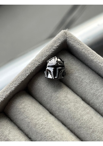 Star Wars Mandalorian Helmet Charm Kask Miğfer Charm Gümüş