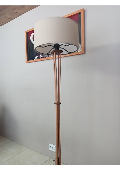 Ahşap Lambader Köşe Lambası