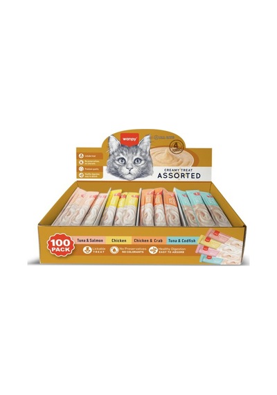 4 Lezzet Karışık Krema Kedi Ödülü 100 14gr