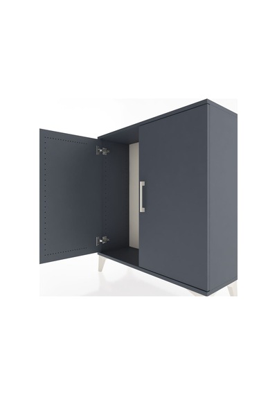 Arges Şifonyer 2 Kapaklı 88x30x96 Antrasit-antrasit Antrasit