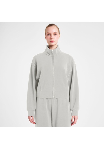 Lescon 25n-2105 Fermuarlı Sweatshırt Ekru