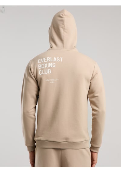 Everlast Boxing Club Regular Kum Erkek Full Zip Kapüşonlu Sweatshirt Kum