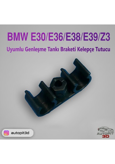 Autopit 3d Bmw E30/e36/e38/e39/z3 Uyumlu Genleşme Tankı Braketi Kelepçe Tutucu Kelepçe Tutucu