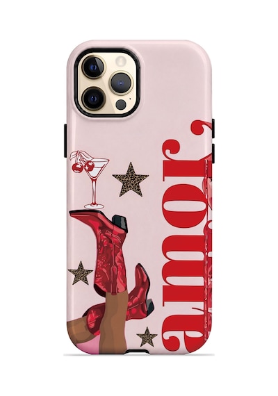 Velvoria Valestra Amour Leopar Apple iPhone Uyumlu 12 Pro Max Darbe Korumalı Kılıf Valestra Select - Amour Leopar