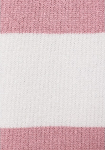 Colin's Colins Regular Fit Polo Yaka Çizgili Kadın Pembe Kazak Cl1076604 Q1.v1 Ppo Pembe