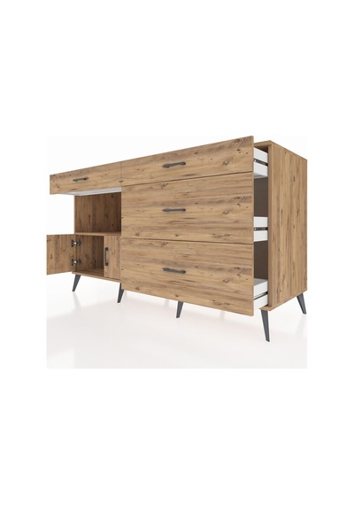 Kronos Konsol Tek Raflı 4 Çekmeceli 2 Kapaklı 176x59x99 Çam-çam Çam-çam Kronos Konsol Tek Raflı 4 Çekmeceli 2 Kapaklı 176x59x99 Çam-çam Çam-çam