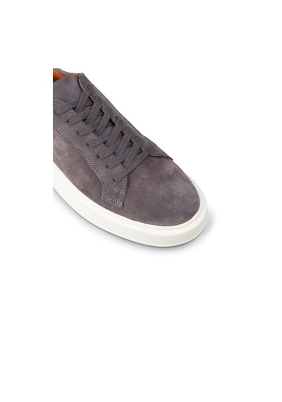 Deery Erkek Hakiki Süet Gri Sneaker Ayakkabı - E4182mgrıe01 Gri