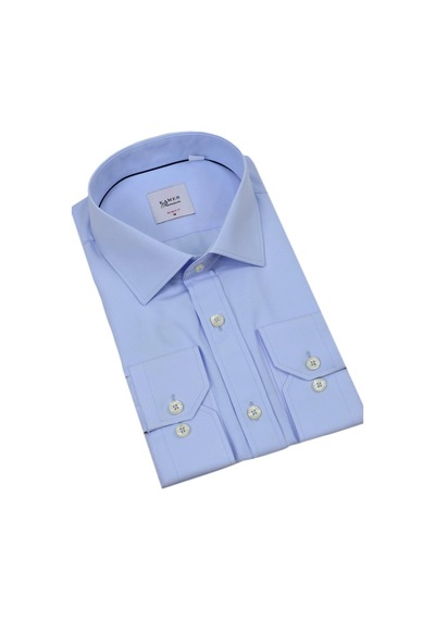 Erkek Slim Fitt Uzun Kol Gömlek 2290 Bgl-st04378 Mavi