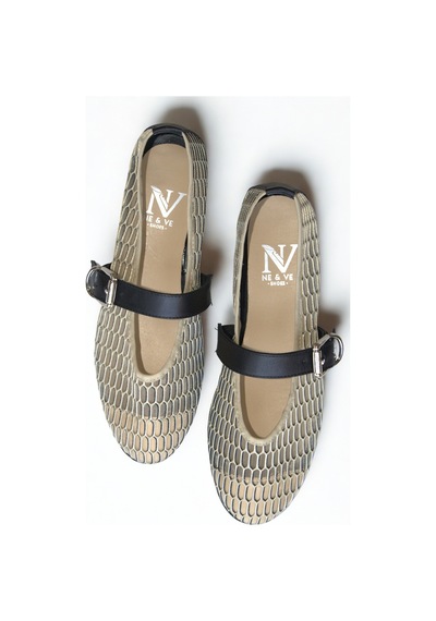 Ne&ve Shoes Bej File Tek Bantlı Günlük Rahat Babet