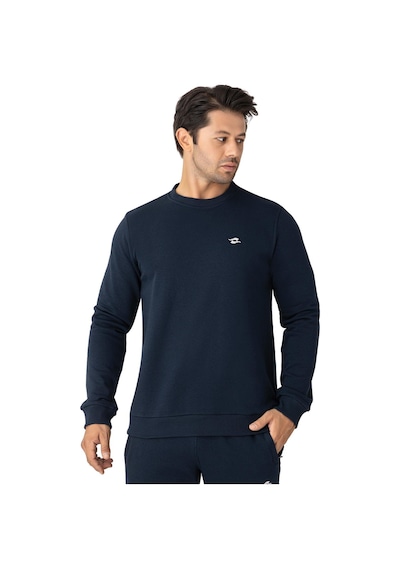 Crozwise Erkek Pamuklu Kışlık Spor Sweatshirt Lacivert