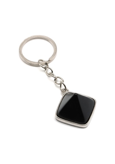 Obsidyen Doğal Taş Anahtarlık - Anh-0168