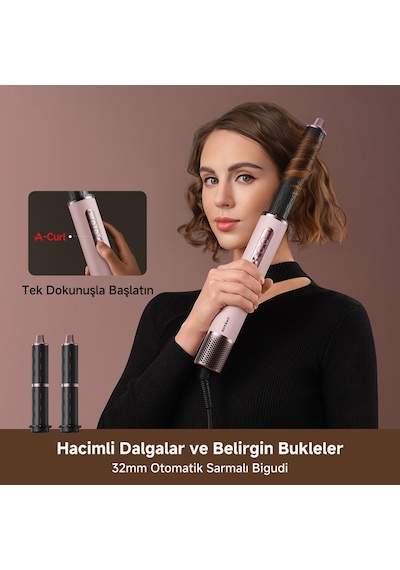 Dreame Airstyle Pro Hı Çoklu Saç Şekillendirici Pembe
