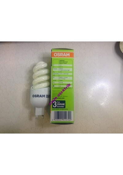 5 Adet Osram G 9 Tas.Lamba 7W 38W 400 Lümen 2700 Kelvin Sarı