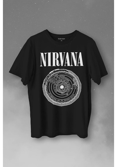 Nirvana Bleach Albüms Rock Music Circle Plak Baskılı Tişört Unisex T-shirt 001 Nirvana Bleach Albüms Rock Music Circle Plak Baskılı Tişört Unisex T-shirt 001