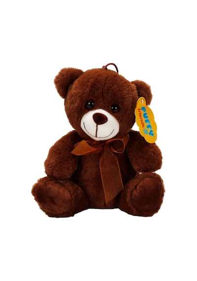 Mey İthalat 0998 Peluş Ayı Oturan Kurdeleli 21cm 2r Çok Renkli