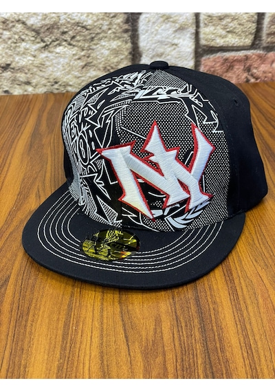 Hamze Ny Yankees Hip-hop Snapback Rapper Basket Beyzbol Şapka Cap Siyah