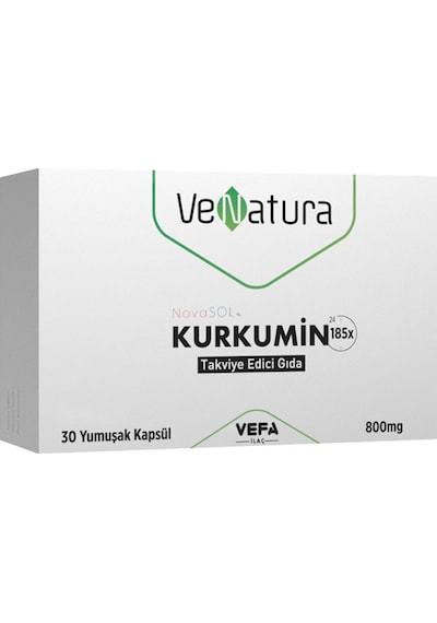 Venatura Kurkumin Takviye Edici Gıda 30 Kapsül