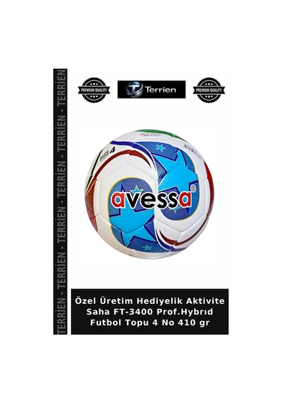 Özel Üretim Hediyelik Aktivite Saha Ft-3400 Prof.hybrıd Futbol Topu 4 No 410 Gr Çok Renkli