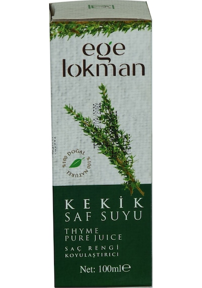 Ege Lokman Doğal Kekik Saf Suyu Saç Rengi Koyulaştırıcı Saç Bakımı 100 ML