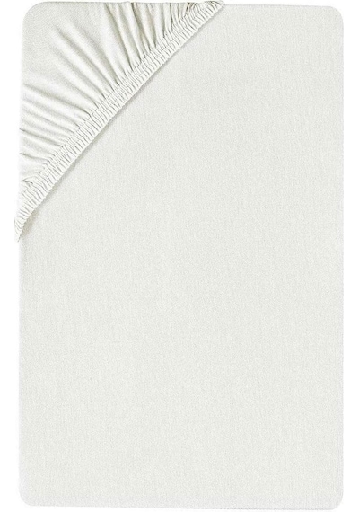 100 X 200 Cm Düz Pamuklu Tek Kişilik Lastikli Fitted Penye Çarşaf-beyaz