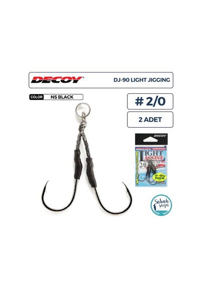 Decoy Dj-90 Light Jigging Çiftli Asist İğnesi 2/0 2 Adet