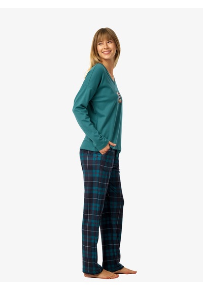 Blackspade Kadın Polar Pijama Takımı 52258 - Yeşil