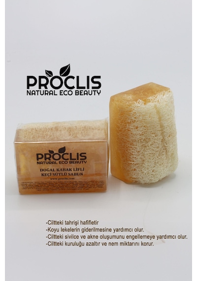 Proclis Doğal Kabak Lifli Keçi Sütlü Doğal Sabun 130 Gr