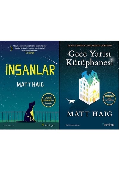 Insanlar + Gece Yarısı Kütüphanesi / Matt Haig 2 Kitap Set