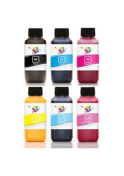 QC Epson Uyumlu Süblimasyon Mürekkep Seti 100ml 6 Renk