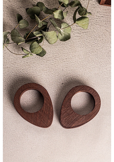 Snippy Yummy - 2 Adet Ahşap Yumurta Sunumluk Yumurtalık Sofra Sunumu Organizer Ahşap