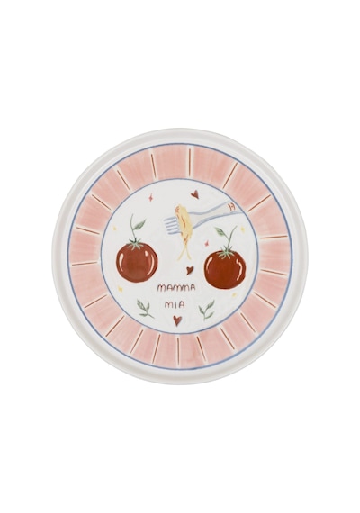 The Mia Itl0002 Italian Summer Servis Tabağı 6lı Set 26 Cm Çok Renkli