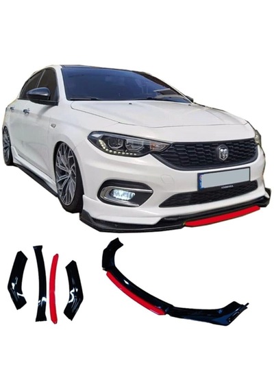 Fiat Egea Uyumlu Ön Lip 4 Parça Tampon Eki Fiat Egea Karlık Model Lip