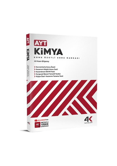 4k 2026 Ayt Kimya Konu Özetli Soru Bankası