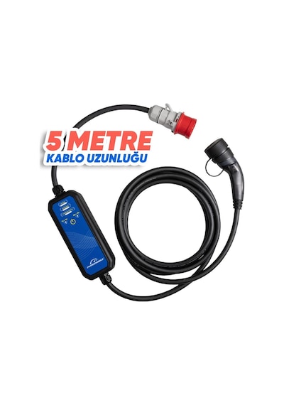 Chargemobile 22 Kw Taşınabilir Şarj Cihazı, 220v Dönüştürücü Araç Şarj İstasyonu Seti