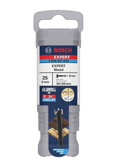 Bosch Expert 25 Mm Sert Ahşap Menteşe Yeri Açma Ucu 2608901830