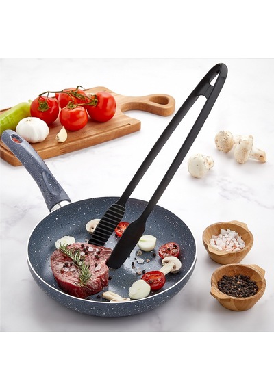 TEFLON SERVİS VE IZGARA MAŞASI-30 CM-SİYAH-220 DERECEYE DAYANIKLI