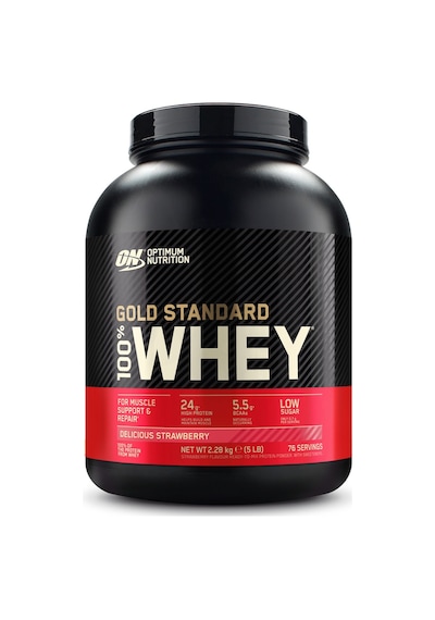 100% Whey Gold Standard Çilek Aromalı 2.28kg 76 Servis Yüksek Protein Tozu Kas Gelişimi Çilek