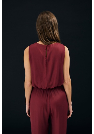 Sateen Colin Bluz - Bordo-137316