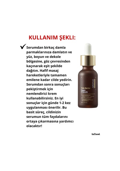 Apothe Tulip Barrier Vegan Ampoule 30 Ml Siyah Lale İle Bariyer Ampul