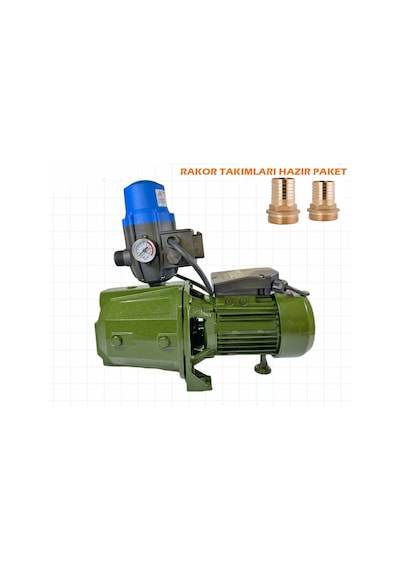 Metal Dişli Otomatik Sistem Paket Hidrofor Su Pompası 1Hp Rakor