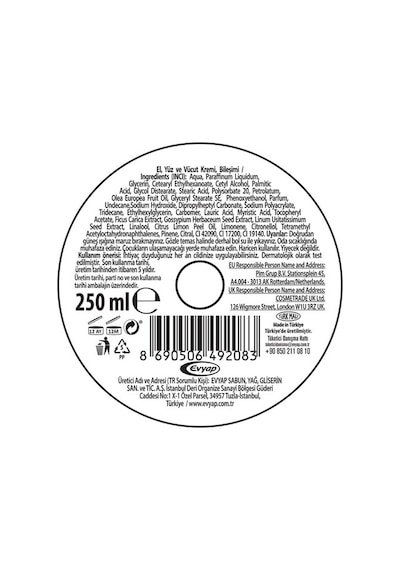 Arko Nem Besleyici Bakım Kremi Zeytinyağlı 2 x 250 ML
