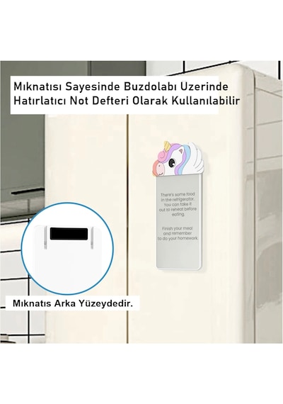 Silikon Figürlü Manyetik Mini Yazı Tahtası 5,5" - 14 Cm Diğer