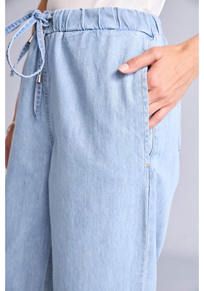 Defacto Wıde Leg Yüksek Bel Mavi Jean Pantolon I0051ax26hsnm85 İndigo-nm85