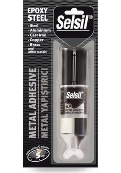 Selsil Enjektör 5 Dakika Epoksi Metal Yapıştırıcı 28 GR