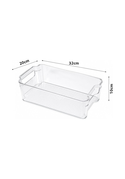 Urve Ur-3570 Şeffaf Mika Modüler Çok Amaçlı Organizer 32x20x10 Cm- 24'li Paket