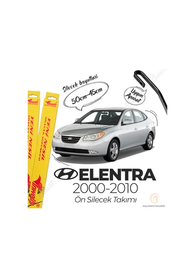 Hyundai Elantra Muz Silecek Takımı 2000-2010 İnwells N11.3186