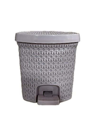12 Litre Dantel Model Pedallı Çöp Kovası Beyaz