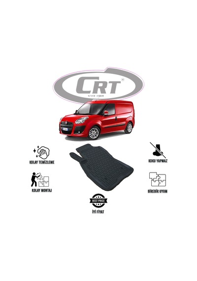 Fiat Doblo 2010 Ve Sonrası Tek Sol 3d Araca Özel Paspas