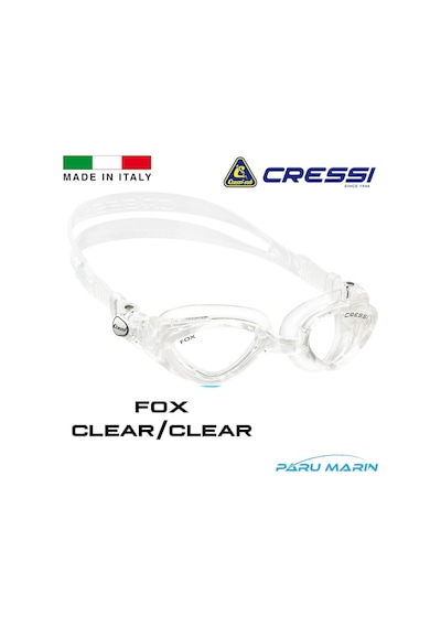 Parumarin Cressi Fox Clear / Clear Yüzücü Gözlüğü