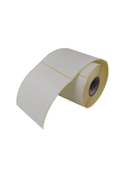 Lexroo Vellum Etiket 100mm X 120mm Ruloda 400 Adet 40mm Kuka Çapında Baskısız Not Alma Etiketi Çok Renkli